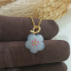 Good Translucency Icy Light Bluish Lavender “Petunia” Pendant (JAB006499)