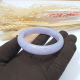 Translucent Brilliant Lavender with Light Green Jadeite Bangle (JAC001901)
