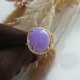 Translucency Brilliant Lavender Jadeite “Cabochon” Ring (JAD000682)